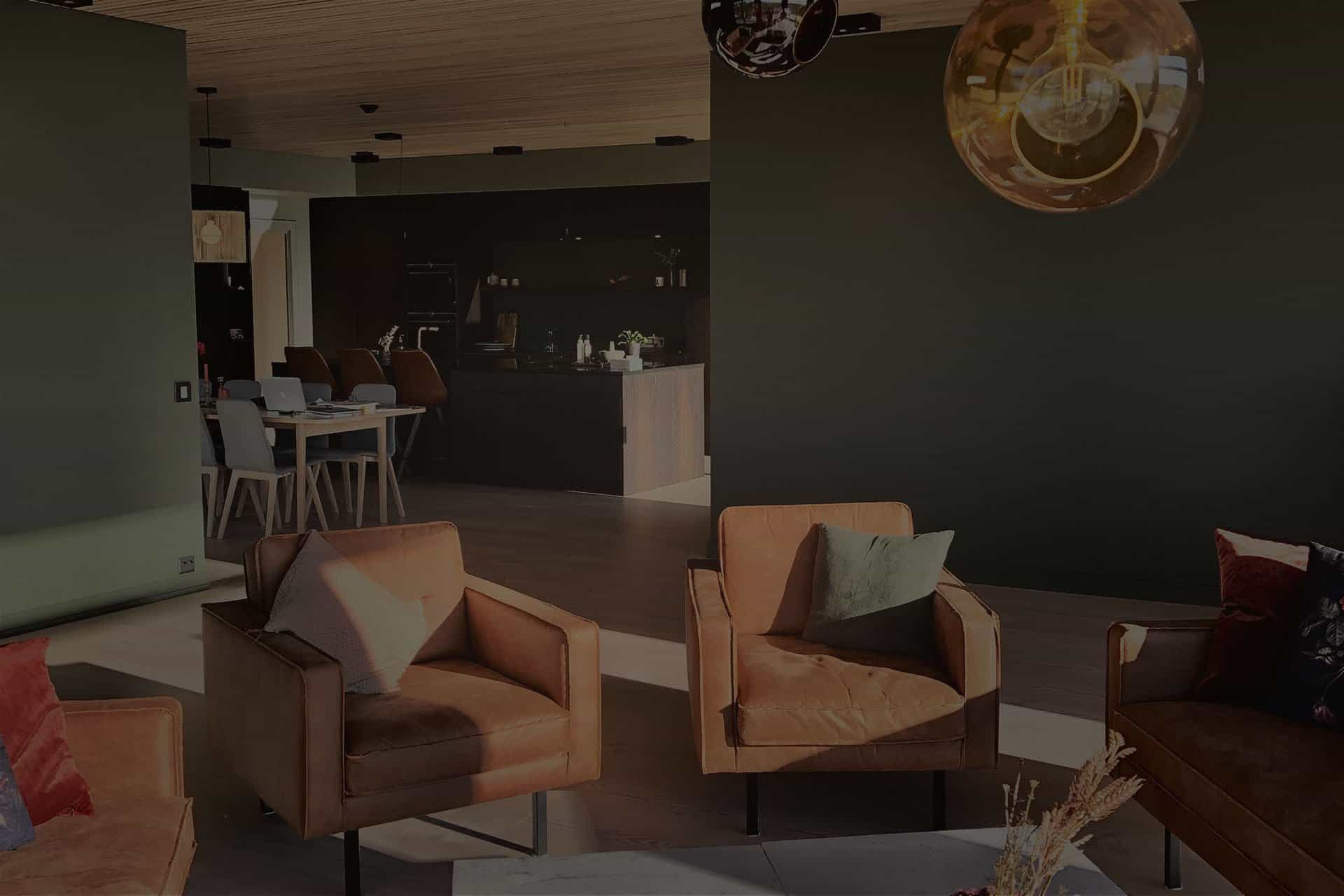 Nybygg med delikate detaljer